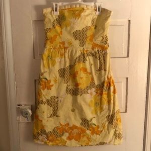 *Garden Party Dress* — strapless, zip-up
